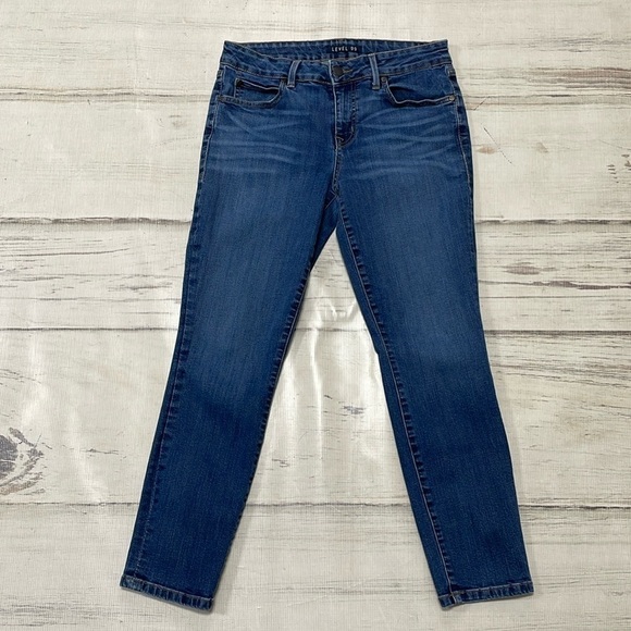 Level 99 Jeans Women's 29 Blue Faded Denim Skinny Ankle - Picture 3 of 11